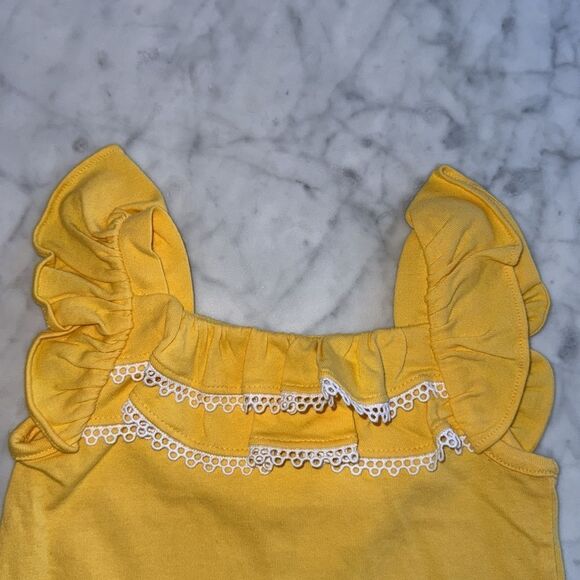 Janie & Jack Yellow and Pink Ruffle Top Bundle 18/24M - Picture 4 of 7